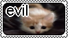 evil cat stamp