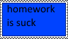 no homework stamp